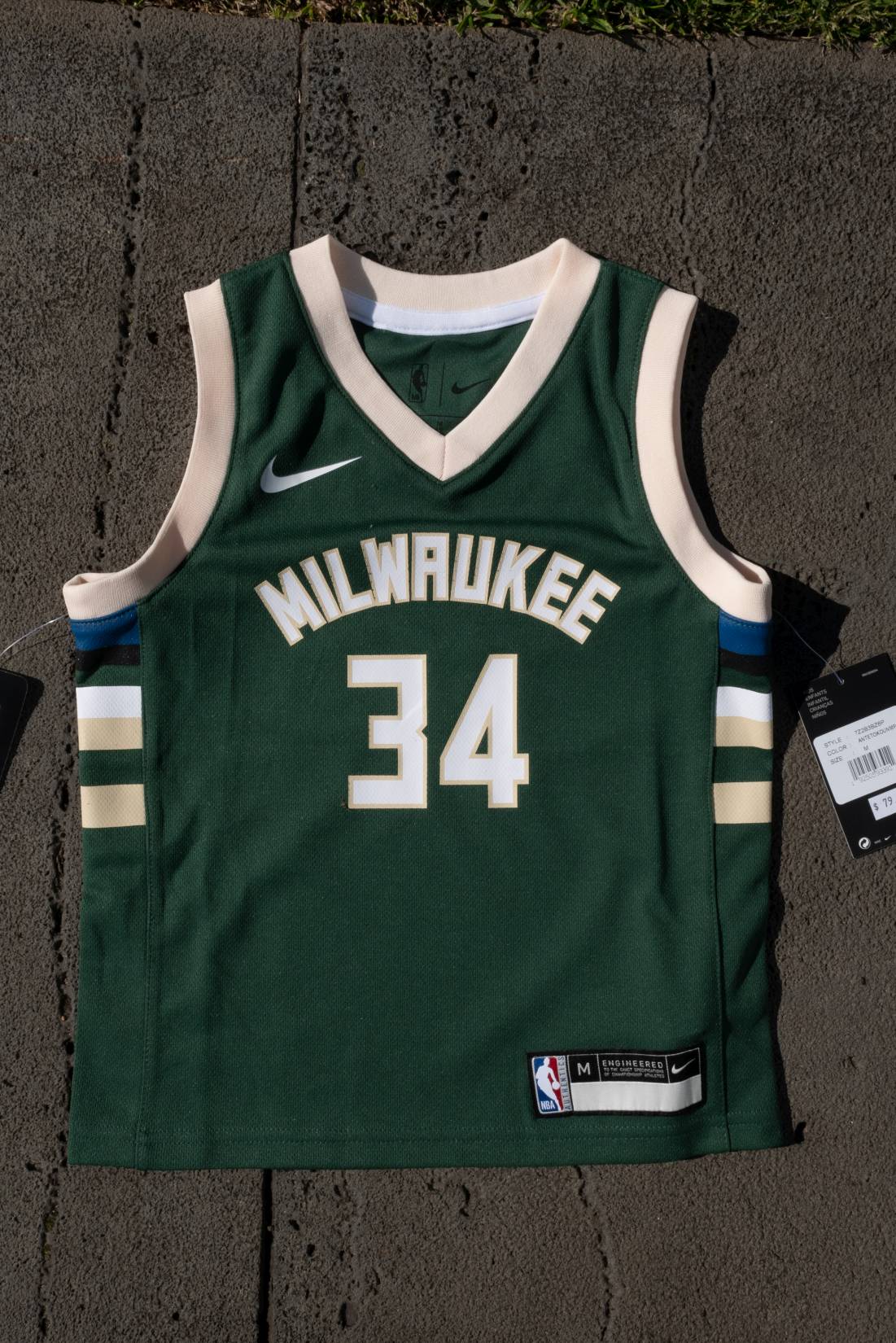 Nike Giannis Antetokounmpo Milwaukee Bucks Green Swingman Jersey - Icon Edition