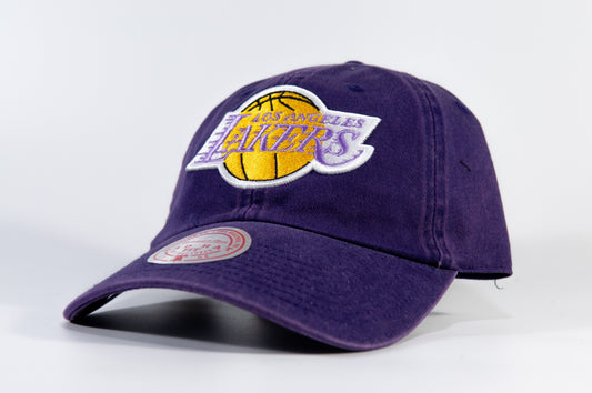 L.A LAKERS VINTAGE THREAD DAD HAT - PURPLE