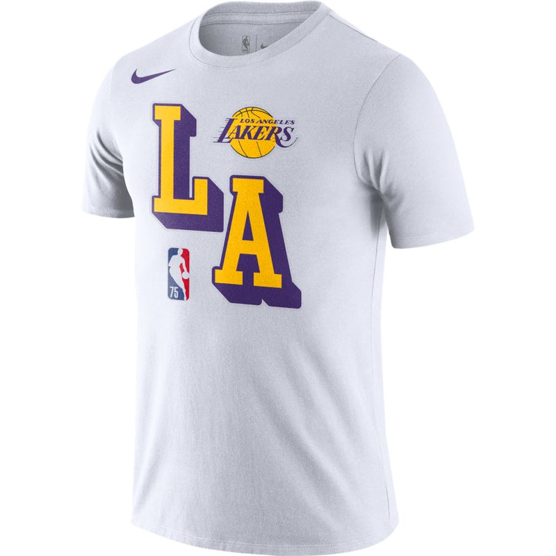 Nike Basketball NBA LA Lakers Dri-Fit unisex t-shirt in purple
