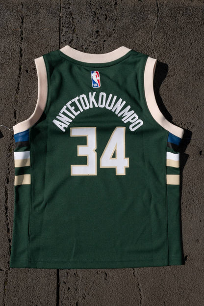 Milwaukee Bucks Kids Swingman Antetokounmpo Icon Jersey