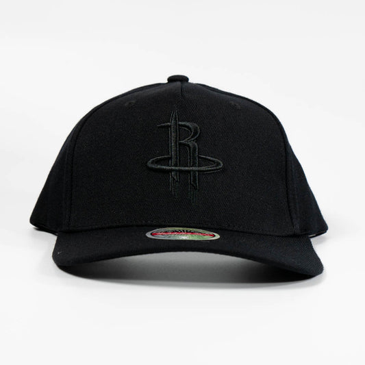 Houston Rockets Black Team Logo 5 Panel Classic Red Snapback