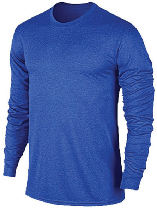 iathletic performance long sleeve Tee - royal Marle