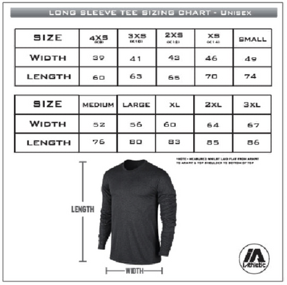 iathletic performance long sleeve Tee - navy marle