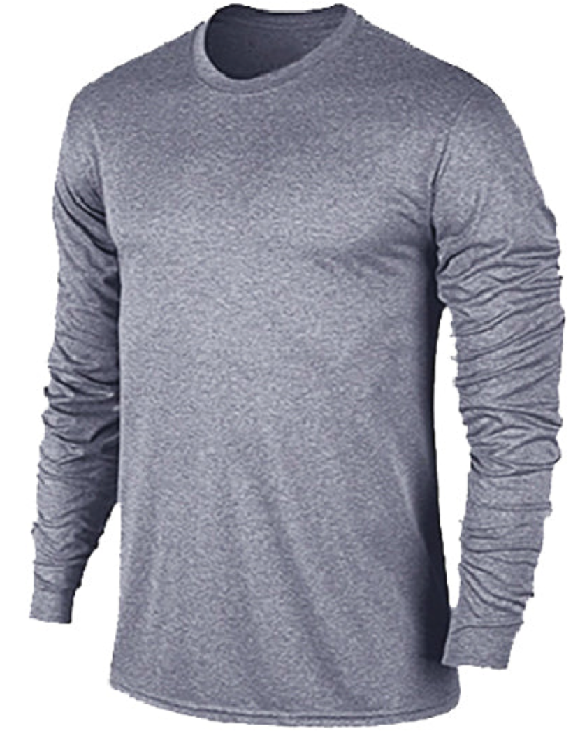 iathletic performance long sleeve Tee - grey Marle