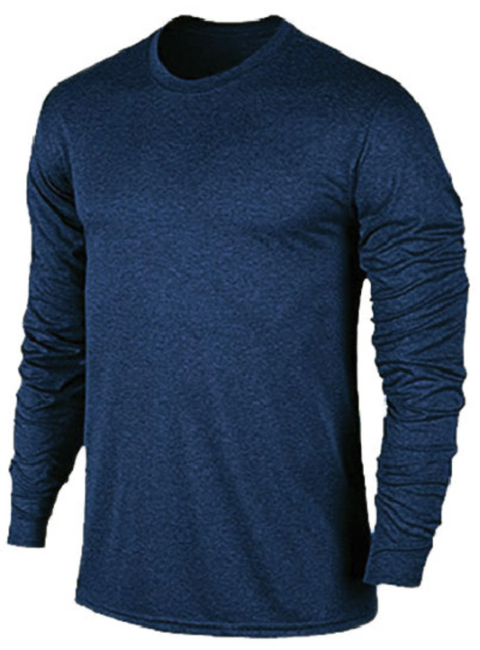 iathletic performance long sleeve Tee - navy marle