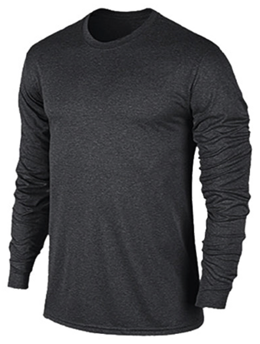 iathletic performance long sleeve Tee - black marle