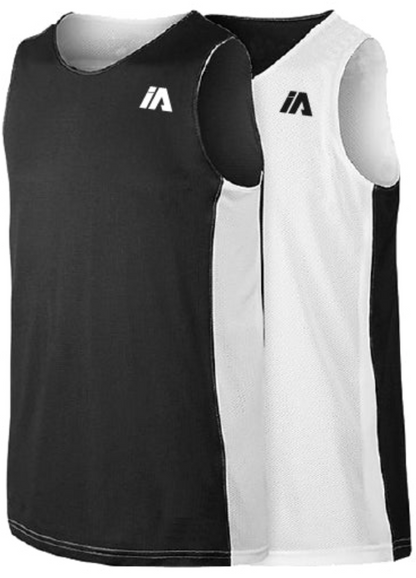 iathletic Training Reversible Singlet - Bkack/White