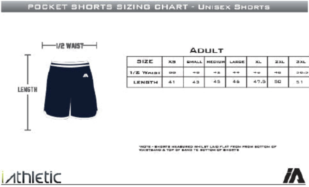 iathletic Casual Pocket Shorts Mens - Royal/White