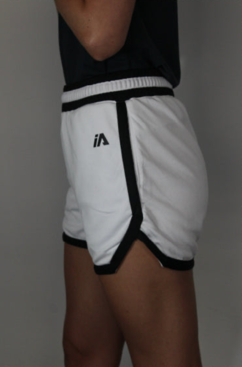 iathletic Casual Pocket Shorts Womens - White/Black